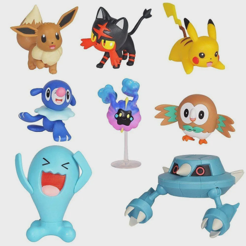 Conjunto de Figuras - Pokémon - 8 Bonecos - Battle Figure Multi