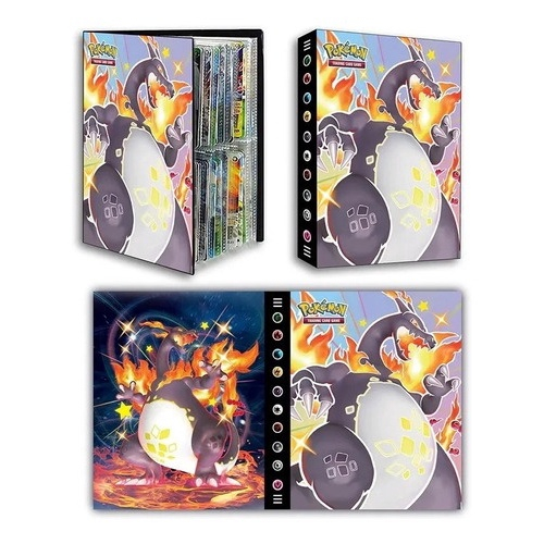 Álbum Oficial Pokémon Porta 240 Cards Charizard Cartas Vmax - PokemonSHOP -  Álbum de Figurinhas - Magazine Luiza