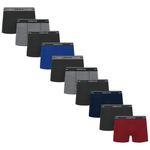 Kit com 10 Cuecas Boxer Algodão Selene