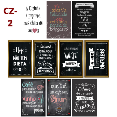 Quadros Para Decorar Com Frases Bonitas 13x20 10 Unidades em Promoção na  Americanas