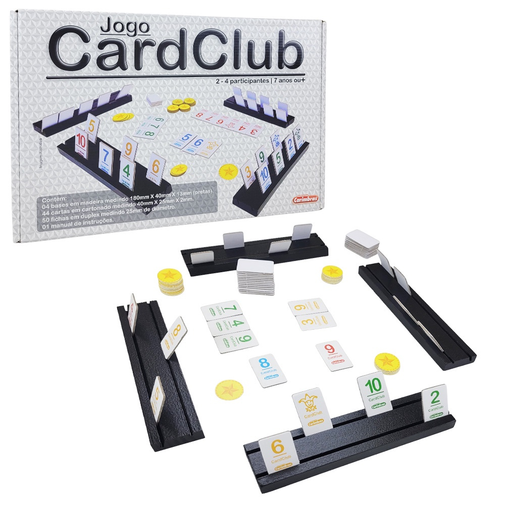 Jogo De Tabuleiro Cardclub - Carimbras - 7 Anos