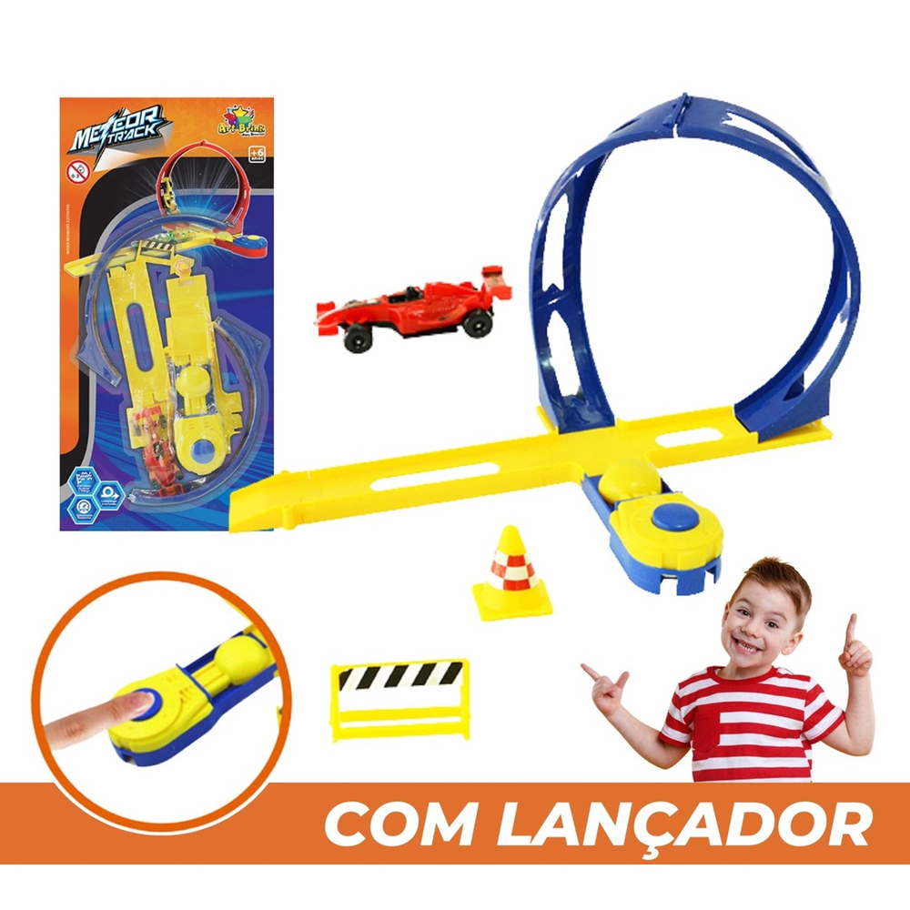 Pista Carrinho Fricção Looping Spin Alta Velocidade Radical - I