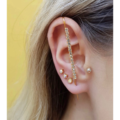 Piercing Ferradura Em Ouro 18k Hélix Cartilagem Orelha em Promoção na  Americanas