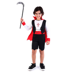 Fantasia de Halloween Infantil Masculino Vampiro Conde Drácula G 7-10