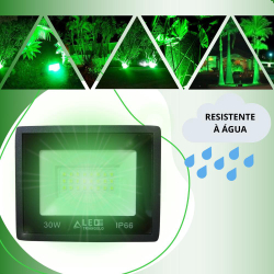 Refletor Led Holofote 30W Verde Bivolt IP66 Prova D'agua é boa?
