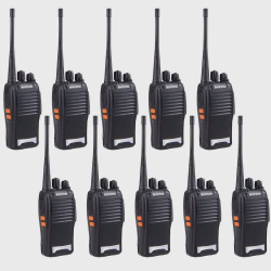 Menor preço em Kit 10 Rádios De Comunicação Walk Talk Baofeng Bf-777s Uhf Vhf 16 Canais Alto Alcance 3/12km