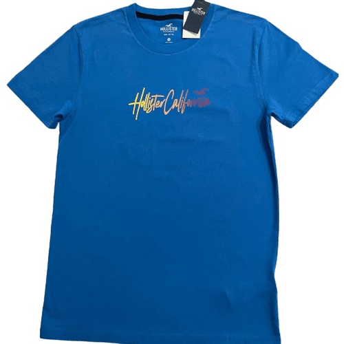 Camiseta Hollister California Azul Original em Promocao na Americanas