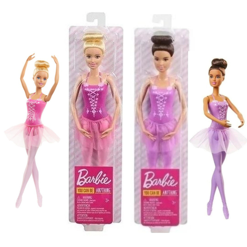 Boneca Barbie Eu Quero Ser Bailarina Morena Da Mattel Gjl58