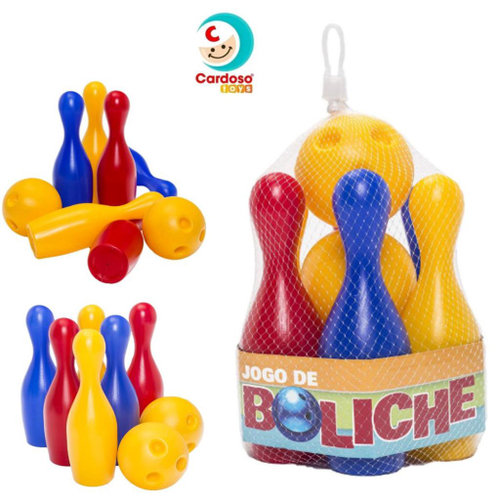 Jogo de Boliche Infantil de Brinquedo com 6 Pinos e 2 Bolas - Bambinno  Brinquedos