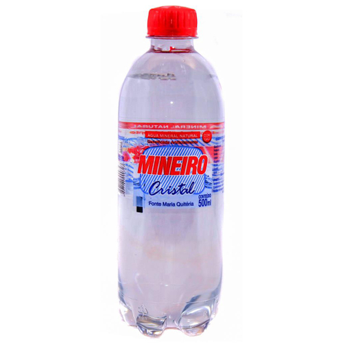 Agua Mineral Mineiro Cristal 500ml C/Gas - Badião