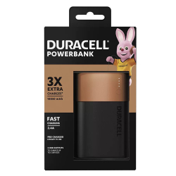 Carregador Portátil Powerbank Duracell 10050mAh Menor preço em Carregador Portátil Powerbank Duracell 10050mAh