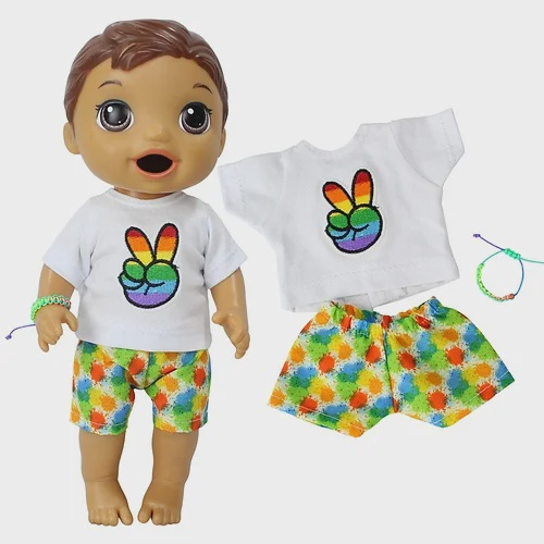 Roupa boneca baby alive - conjunto vibe boa - casinha 4 em Promoção na  Americanas