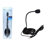 Microfone Mesa pc Flexível Alta sensibilidade Skype Gamer