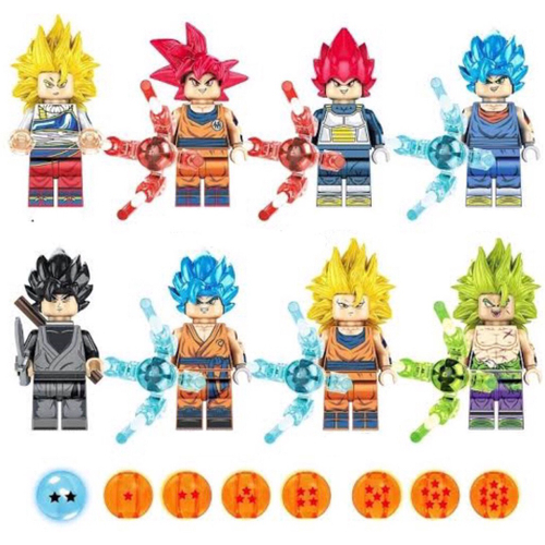 Conjunto de bonecos do dragon ball para montar, decorações de