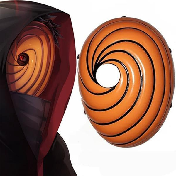 Compre Máscara de desenhos animados Tobi Obito Akatsuki Uchiha Masquerade  Cosplay Full Face Party Mask