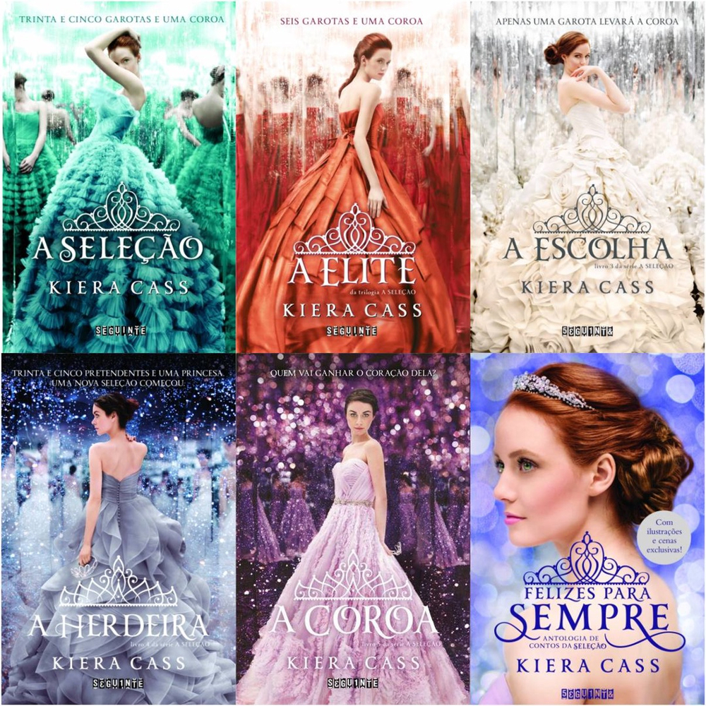 Coleção A Seleção Kiera Cass Volume 1 ao 5 e Felizes Para Sempre em ...