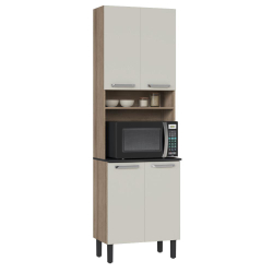 Armário de Cozinha e Paneleiro Itatiaia Vegas Nicho para Micro-ondas 4 portas 0,64m Freijó/Off White é boa?