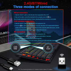 Redragon yi Pro rgb K625P kbs Suporte Bluetooth 5.0 sem fio USB 2.4G modo 3 Slim Teclado de Jogo Mecânico 94 chaves Compute PC-Azul de é boa?