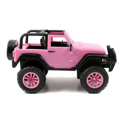 Carro Jeep Para A Barbie Com Controle Remoto Rosa