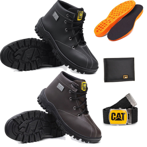 Bota Masculina Cat Original Impermeável Palmilha Gel Oferta