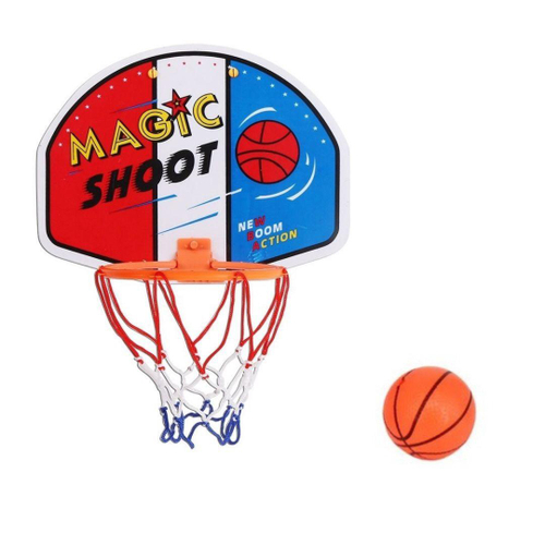 Mini Cesta Basquete Infantil Com Bola E Suporte P/ Porta