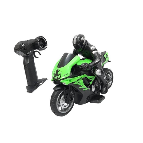 Moto De Corrida Esporte Controle Remoto Infantil 360 Grau Cor Azul