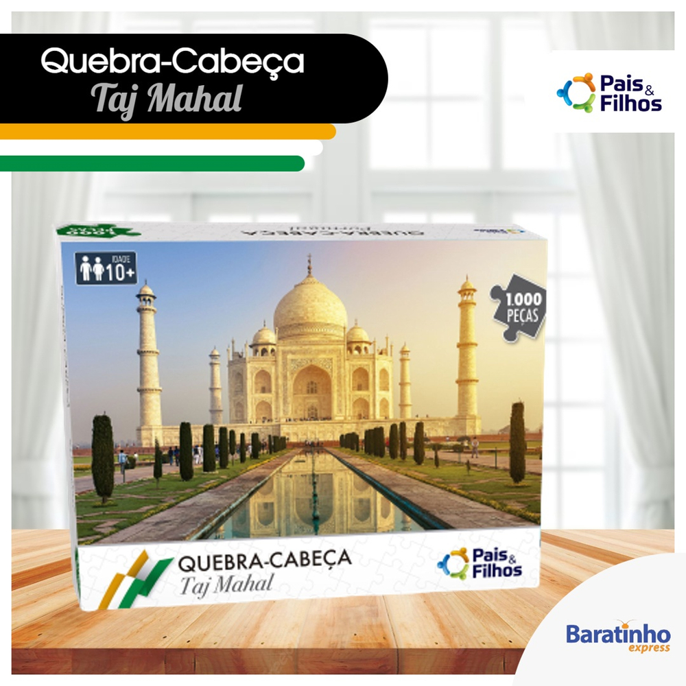 Quebra Cabeça 1000 Peças Taj Mahal Pais & Filhos - newscenter