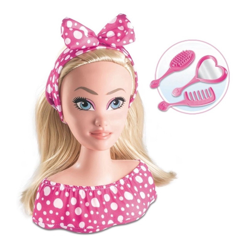 Boneca Busto Pentear Maquiar Super Camarim Br1502multikids no Shoptime