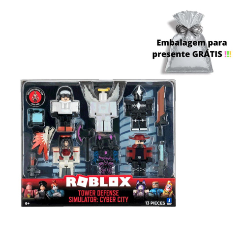 ROBLOX Tower Defense Simulator Cyber City Playset with Cyber Angel NEW