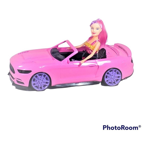 Carro Conversível da Barbie com 2 Lugares e Boneca Inclusa, Rosa - Blumenau