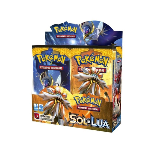 Box Lacrada 36 Boosters Cartas Pokémon Tcg Original Copag