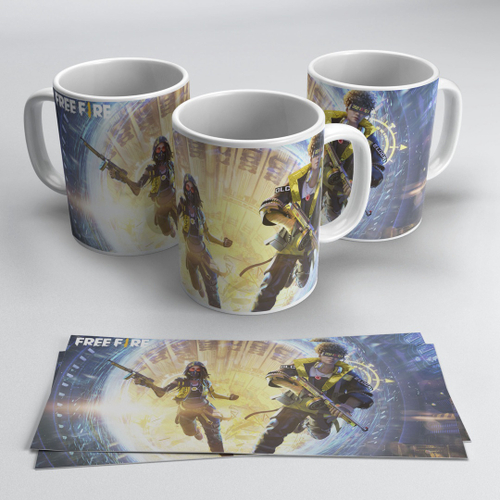 Caneca Estampada – HAYATO FREE FIRE – Criação Visual