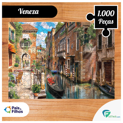 Jogo Kit 8 Quebra Cabeça Veneza Portugal Itália Suíça Puzzle em Promoção na  Americanas