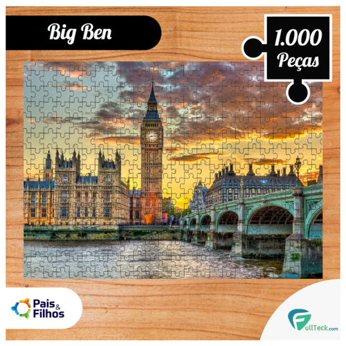 QUEBRA-CABEÇA 500 PÇS - BIG BEN, LONDRES, REINO UNIDO