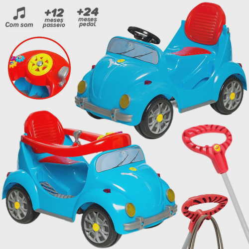 Motoca Infantil Lilás com Pedal - CALESITA-959