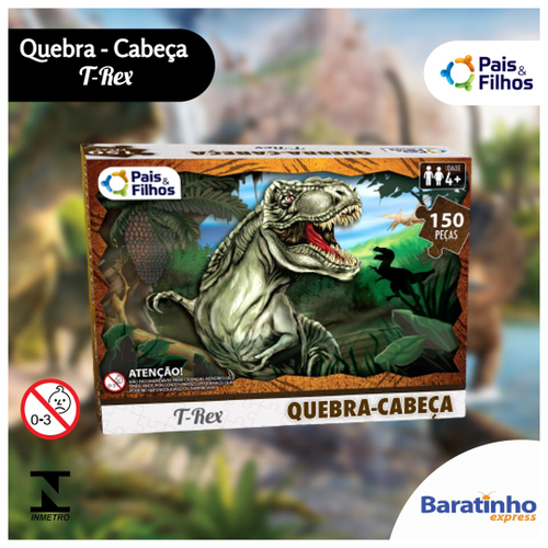 Quebra Cabeça Dinossauro Rex