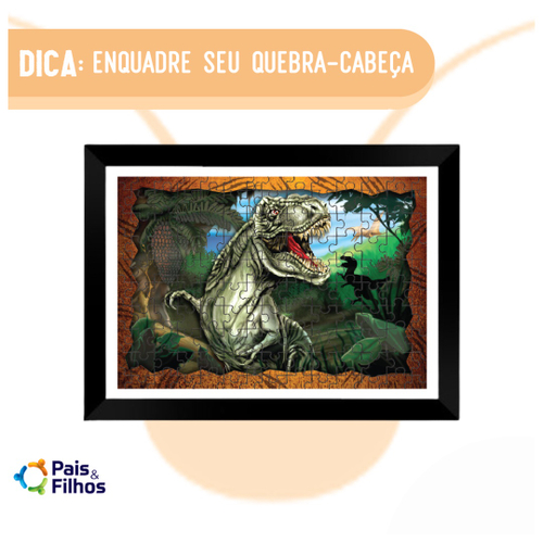 Brinquedo Infantil Jogo Quebra Cabeça 150 Peças Dinossauro T-Rex em  Promoção na Americanas