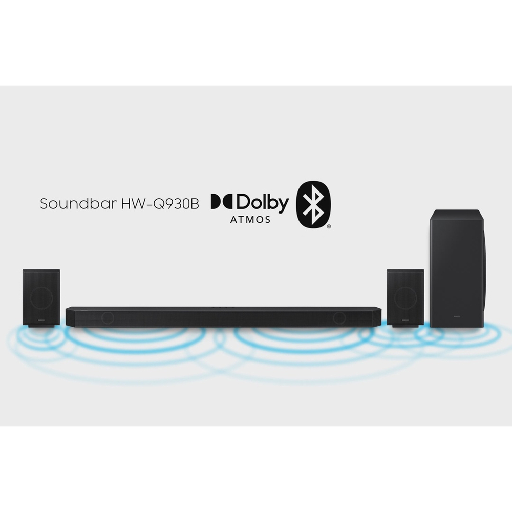 Soundbar Samsung HWQ930B, com 9.1.4 canais, Dolby Atmos, Acoustic Beam