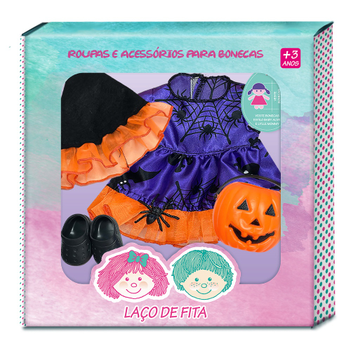 Kit Roupa de Boneca Baby Alive e Little Mommy Vestido Dente de