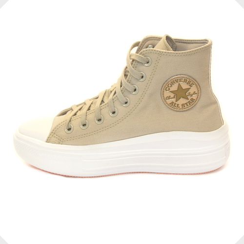 Tênis Converse Chuck Taylor All Star Hi Authentic Glam Bege Claro