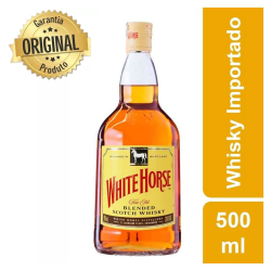 Whisky Escocês Blended White Horse 500ML Menor preço em Whisky Escocês Blended White Horse 500ML