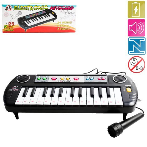 Teclado Infantil Musical Infantil Com Microfone Submarino