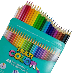 Menor preço em Lápis de Cor Multicolor Sextavado 24 Cores Faber Castell Ecolápis