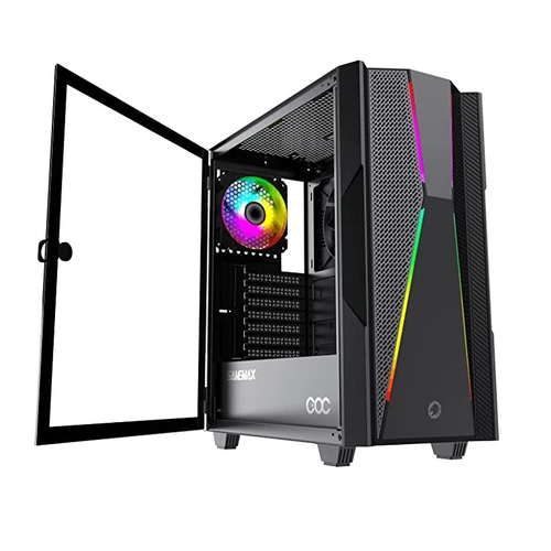 Gabinete Gamemax Ninja Coc Rgb Vidro Temperado 1 Fan Argb