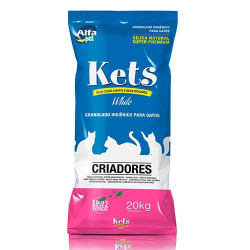 Kets White Areia Silica Natural para Gatos 20kg - Alfapet Menor preço em Kets White Areia Silica Natural para Gatos 20kg - Alfapet