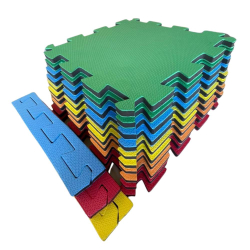 Kit 12 tatames 50X50 20MM economico colorido Menor preço em Kit 12 tatames 50X50 20MM economico colorido