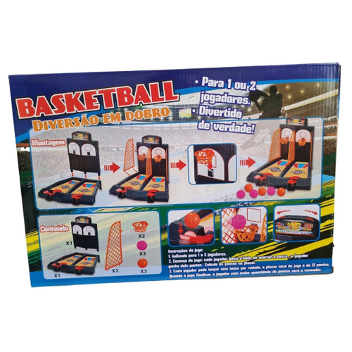 Brinquedo de jogo de basquete de mesa - Brinquedo de mesa de jogo de  basquete com bolas pequenas - Jogos de mesa de catapulta de basquete para  adultos e crianças Zekkle 