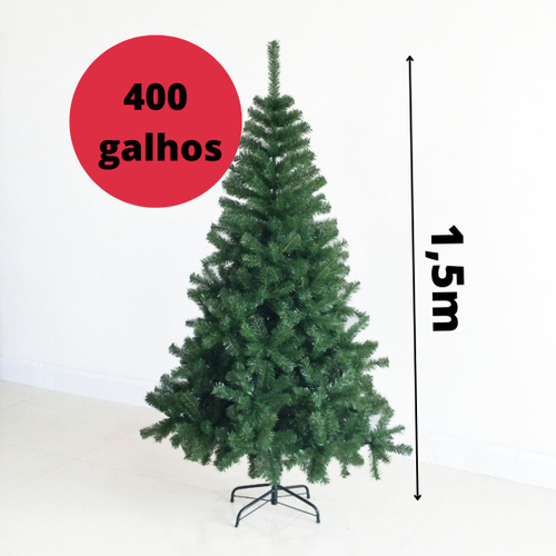 Árvore Natal Grande 150cm Grande 400 Galhos Premium