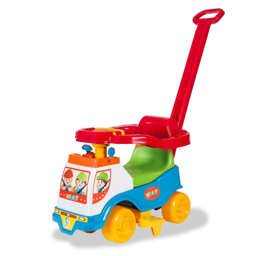 Totoka Bebê Infantil Carrinho Motoca Velotrol Com Empurrador Moto Plus  Apoio p/ Pés Menino Cardoso Toys no Shoptime