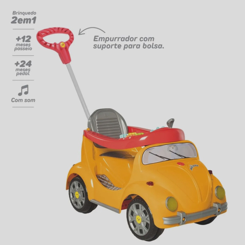 Moto Uno Calesita Triciclo Infantil 2 Em 1 Pedal e Passeio c/ Som Luz  Motoca Tonkinha Carrinho 1035